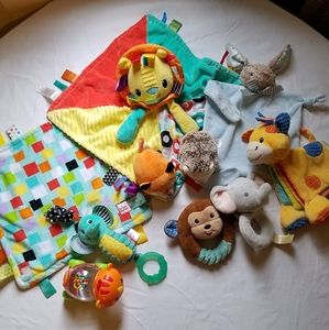 10pk Soft Baby Toys/Rattles